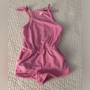Girls Crewcuts size 7 pink romper.